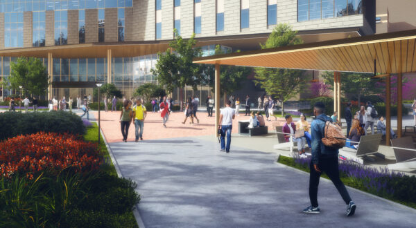 Mock-up image of the collaboration plaza.