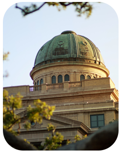 Two retail students at a networking event.